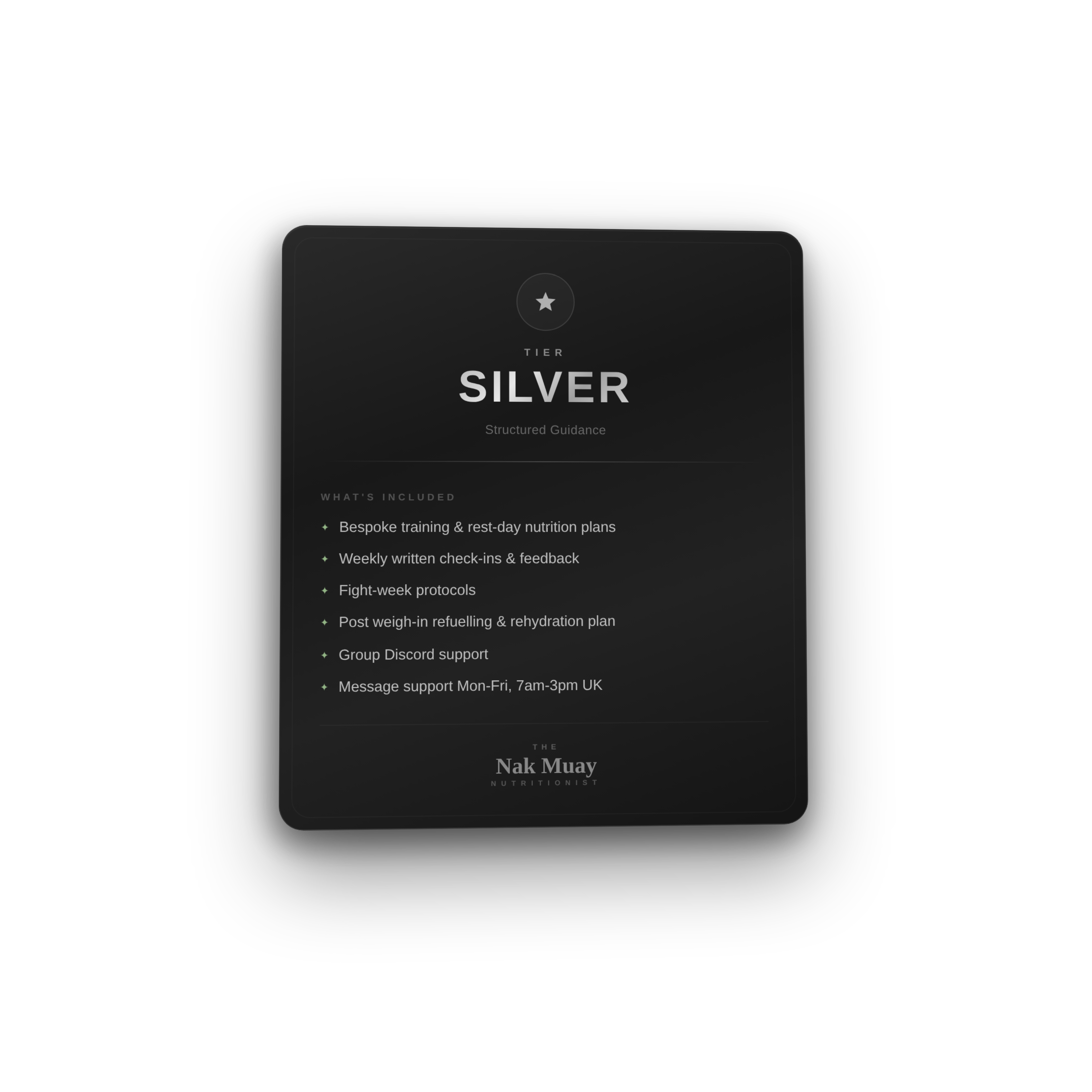 Silver Tier Nutrition Coaching